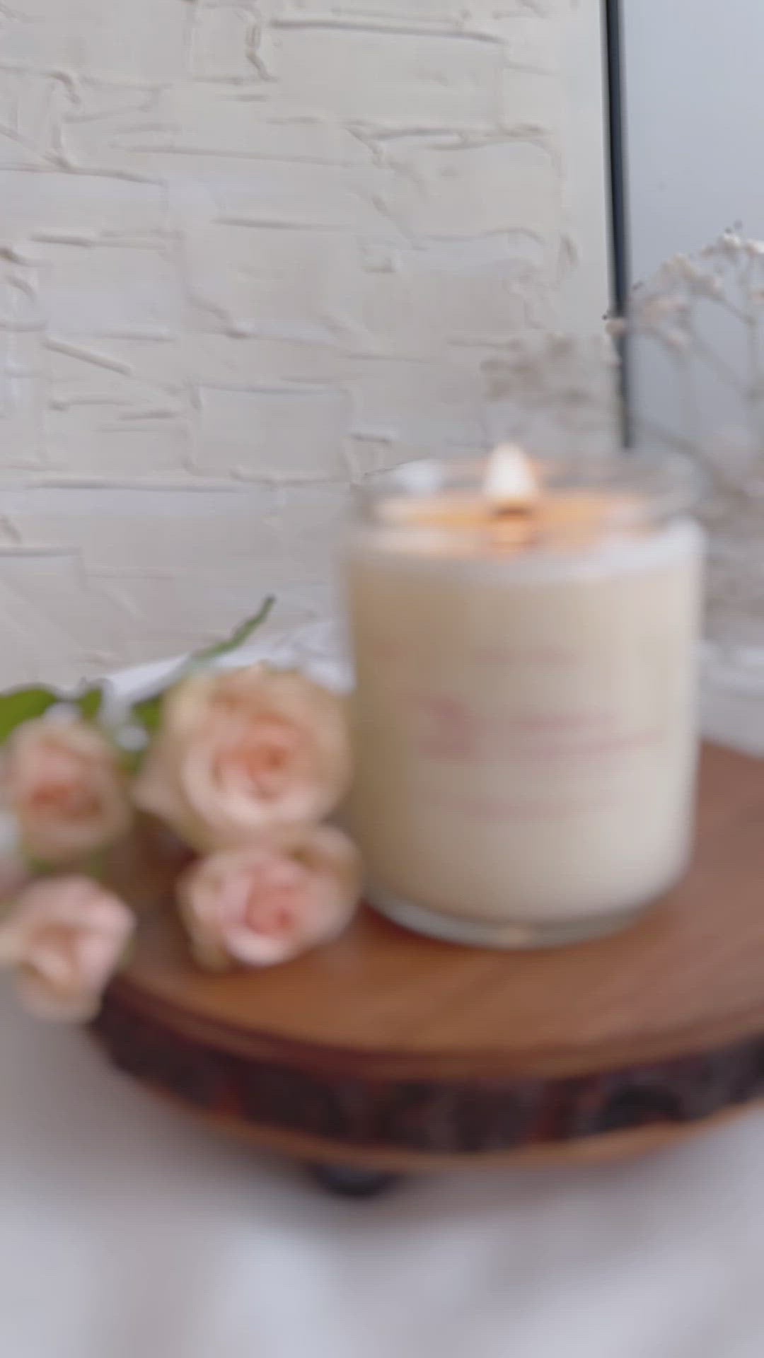 rose & cedarwood candle