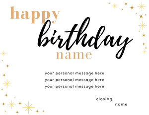 personalized birthday card
