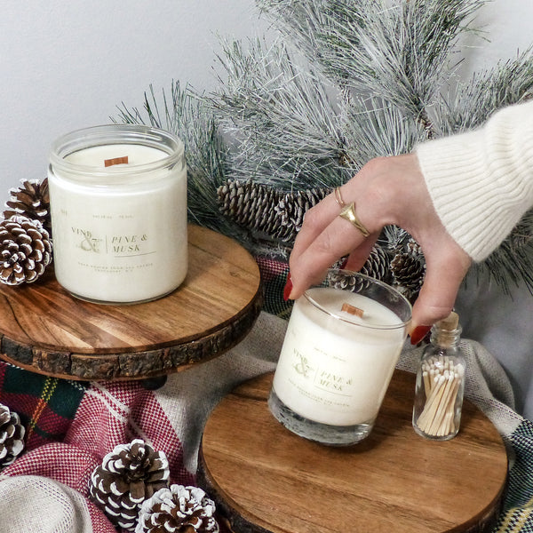 pine & musk candle